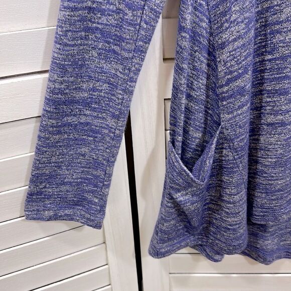 LOGO By Lori Goldstein Tunic Size Small Purple Long Sleeves Knit - Picture 8 of 13